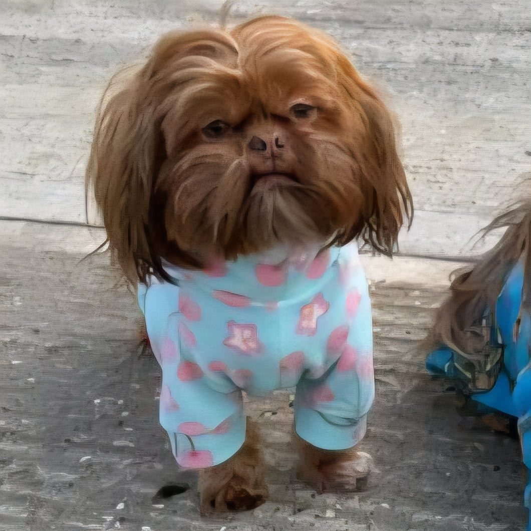 Waterproof Fleece Suit in Cherry Blossom Print Design Also Available as a Jumper Tankie or Coat