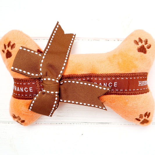 'Designer' Dog Plush Bone Toy Hairmes