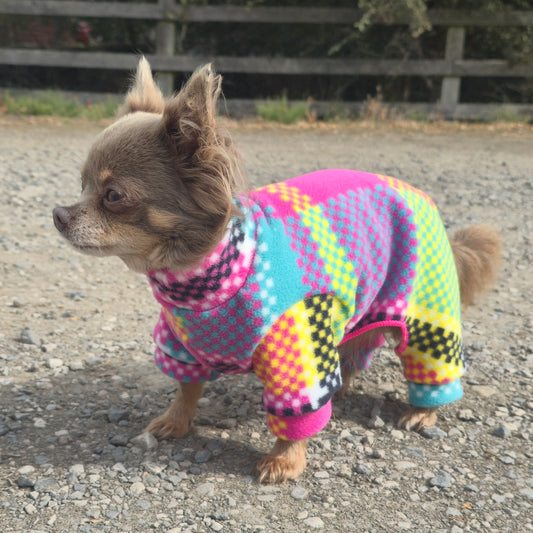 Bright Check Waterproof Fleece Suit Also Available as a Jumper Tankie or Coat
