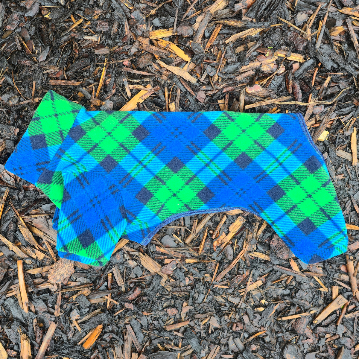 Waterproof Fleece Suit in Bright Tartan Check Print Design Also Available as a Jumper or Coat