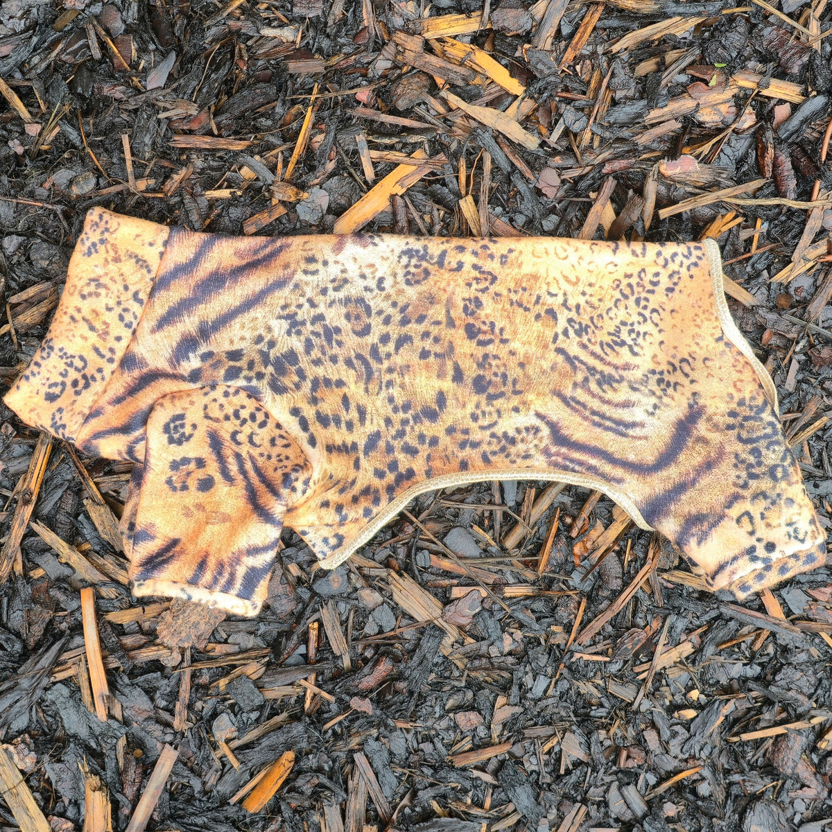 Waterproof Lightweight Super Soft Digital Printed Fleece Suit in Leopard Tiger Print Design Also Available as a Jumper or Coat