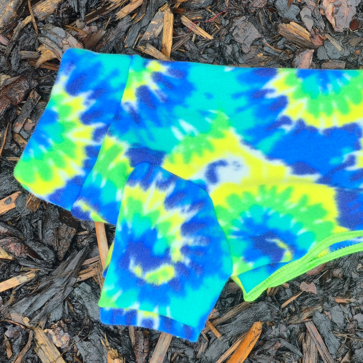 Waterproof Lightweight Fleece Suit in Bright Psychedelic Print Design Also Available as a Jumper or Coat