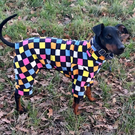 Waterproof Fleece Suit in Liquorice Allsorts Print Design Also Available as a Jumper Tankie or Coat