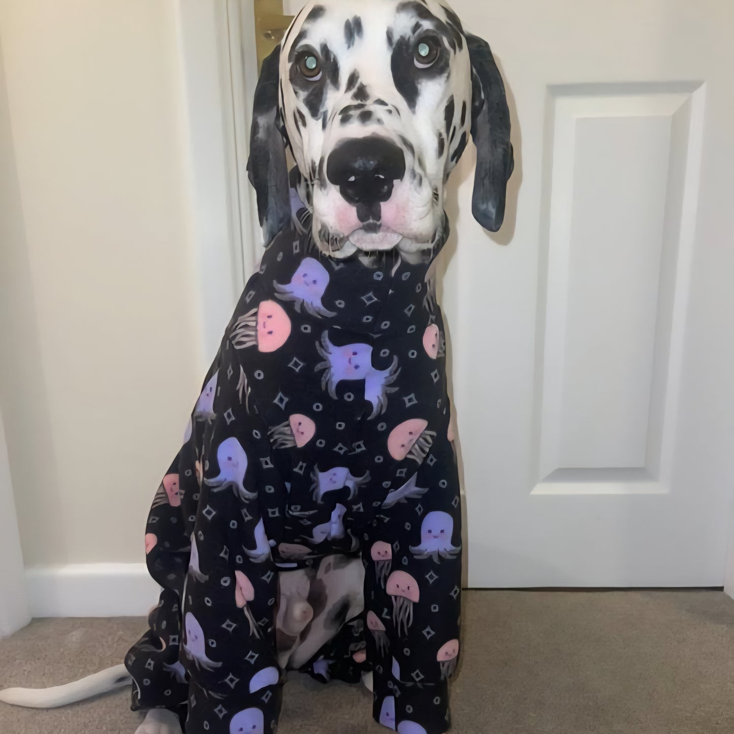 Waterproof Fleece Suit in Squid Print Design Also Available as a Jumper Tankie or Coat
