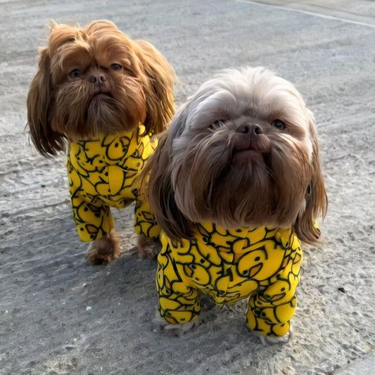 Waterproof Fleece Suit in Yellow Ducky Design Also Available as a Jumper Tankie or Coat