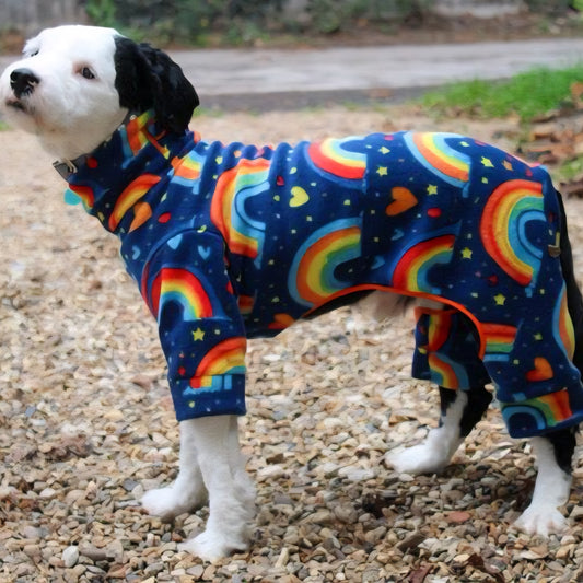 Rainbow Design Waterproof Fleece Suit Also Available as a Jumper or Coat