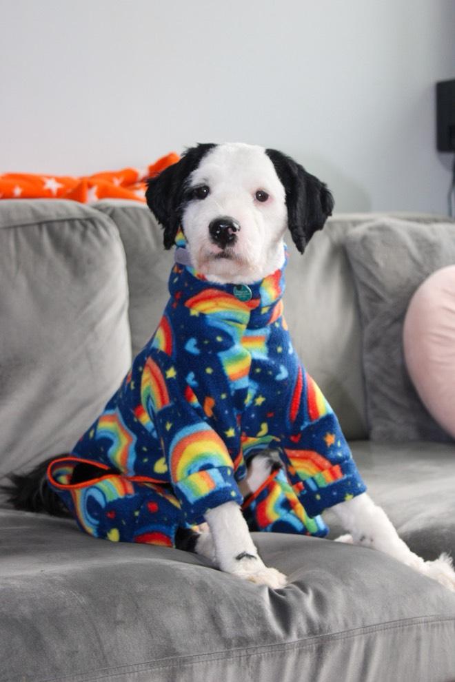 Rainbow Design Waterproof Fleece Suit Also Available as a Jumper or Coat