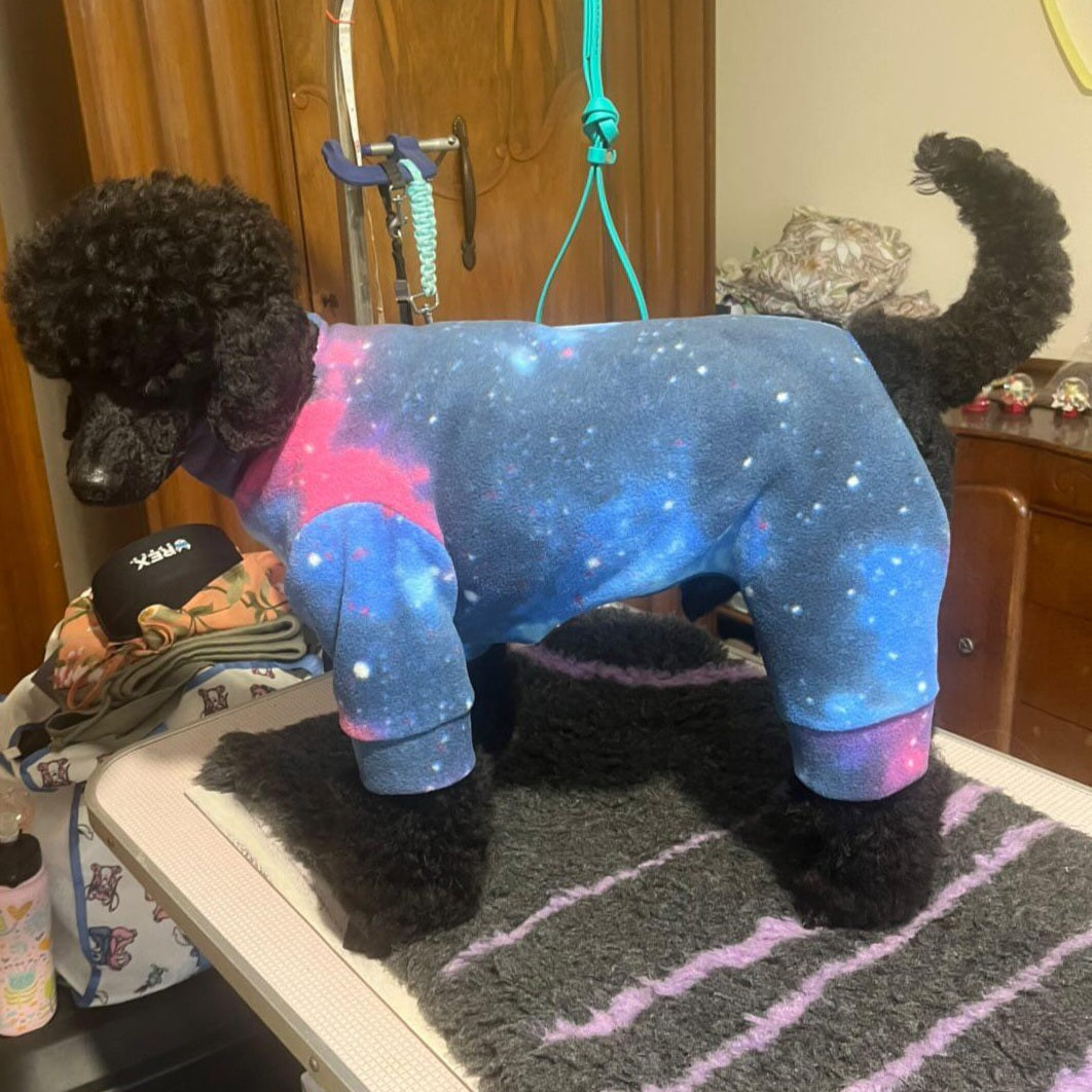 Waterproof Fleece Suit in Galaxy Print Design Also Available as a Coat or Jumper