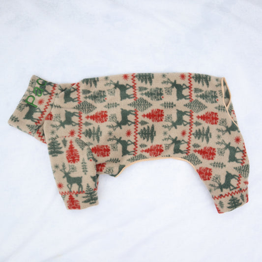 Christmas Nordic Reindeer Design Waterproof Fleece Suit Also Available as a Jumper or Coat