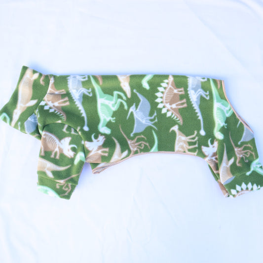 Dinosaur Fossil Design Waterproof Fleece Suit Also Available as a Jumper or Coat