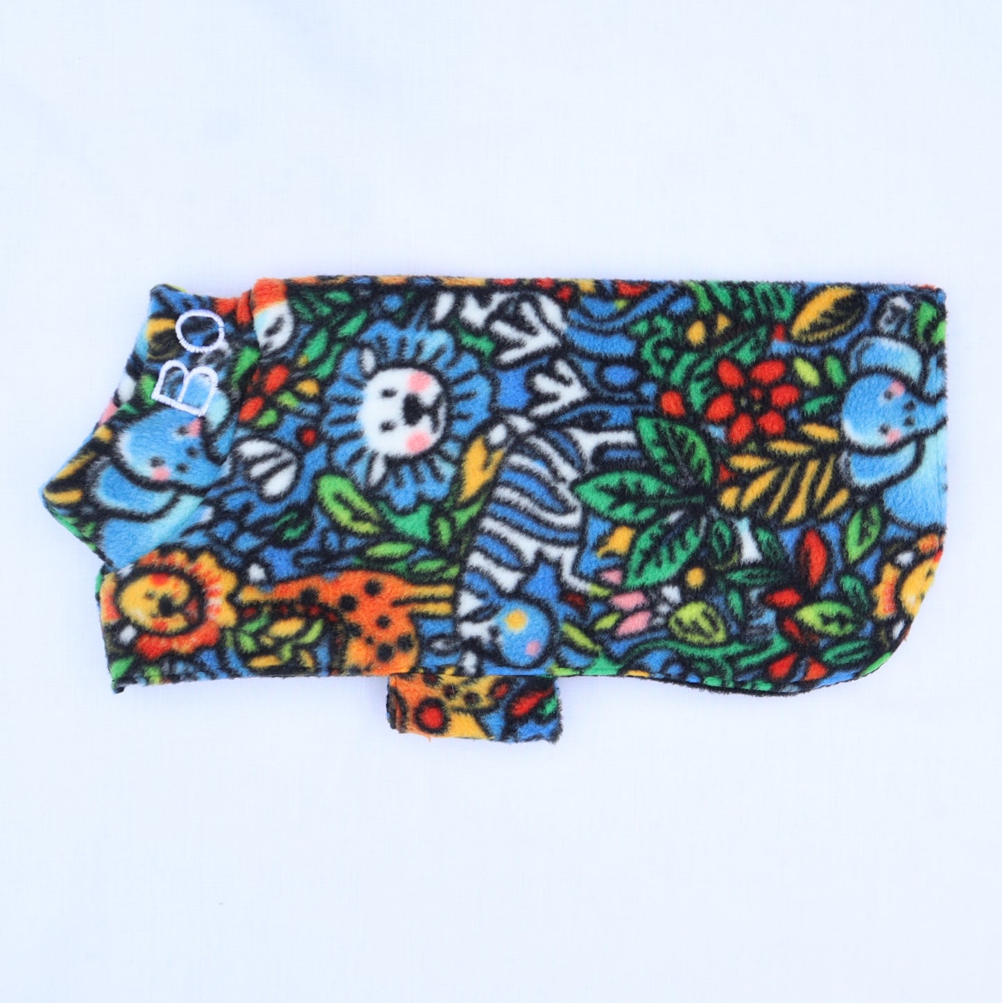 Waterproof Fleece Dog Coat DOUBLE Thickness Safari Print Design