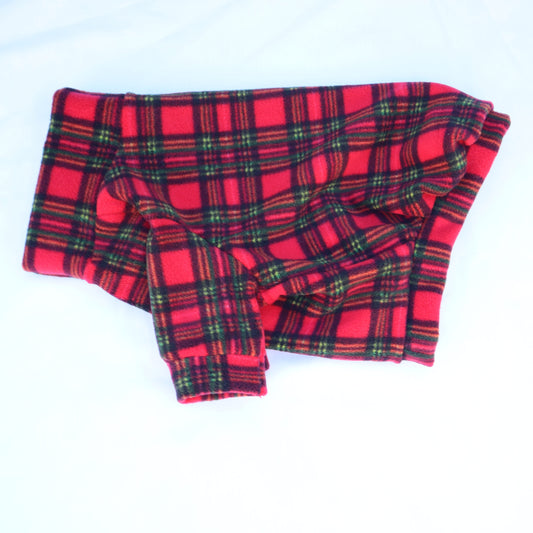 Christmas Tartan Waterproof Fleece Jumper Also Available as a Suit or Coat