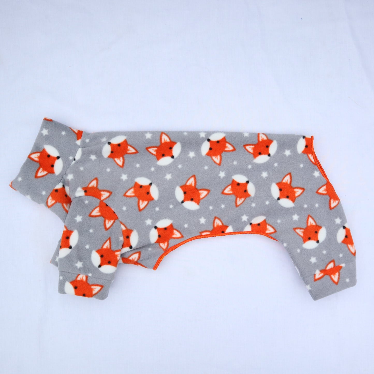 Waterproof Fleece Suit in Cute Grey Fox Design Also Available as a Jumper or Coat