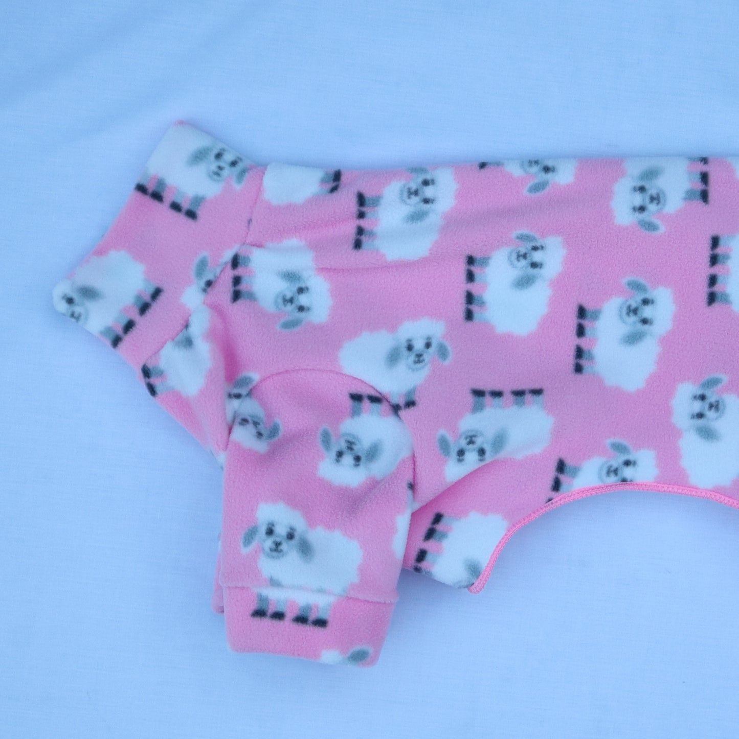 Cute Pink Sheep Design Waterproof Fleece Suit Also Available as a Jumper or Coat