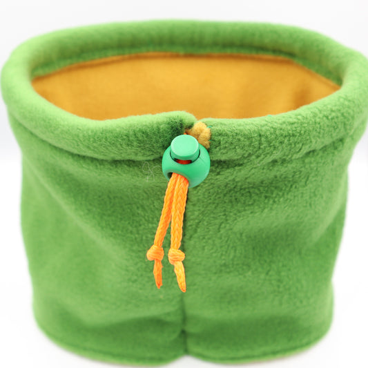 Green & Mustard Fleece Snood These can be made in ANY of my fleece designs. DOUBLE thickness Pop a note at checkout which design you would like