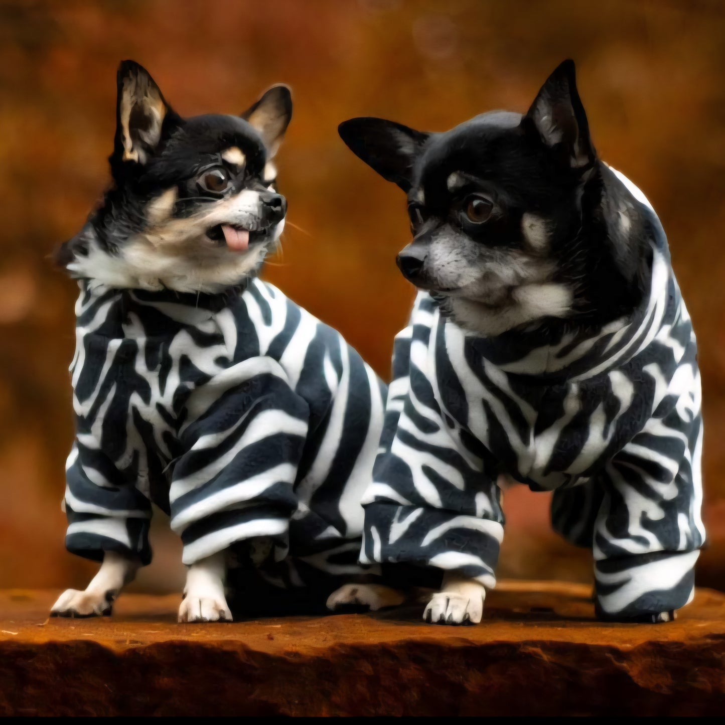 Waterproof Fleece Suit in Zebra Print Design Also Available as a Jumper Tankie or Coat