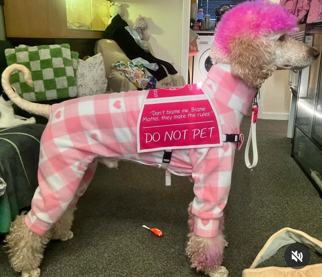 Waterproof Fleece Suit in Pastel Pink Check Design Also Available as a Jumper  Tankie or Coat