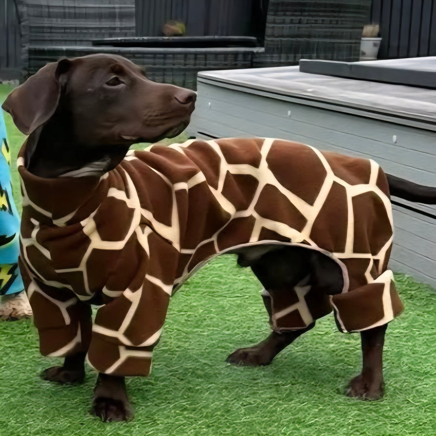 Waterproof Fleece Suit in Giraffe Print Design Also Available as a Jumper Tankie or Coat