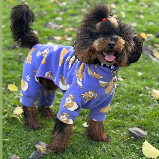 Waterproof Fleece Suit in Guinea Pig Print Design Also Available as a Jumper or Coat