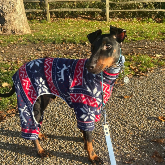 Christmas Nordic Reindeer Design Waterproof Fleece Suit Also Available as a Jumper or Coat