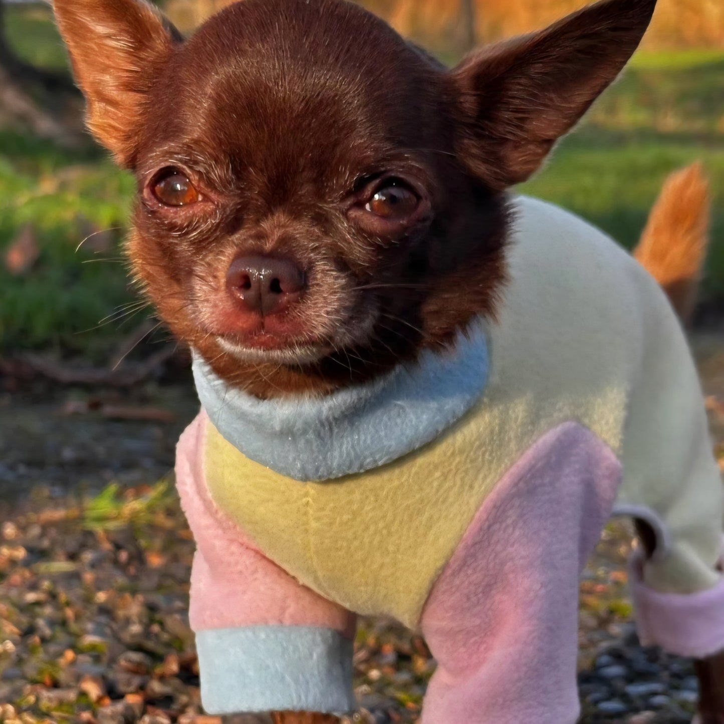 Waterproof Fleece Suit in Pastel Mix Design Also Available as a Jumper or  Coat