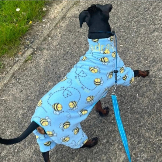Waterproof Fleece Suit in Bee Print Design Also Available as a Jumper or Coat