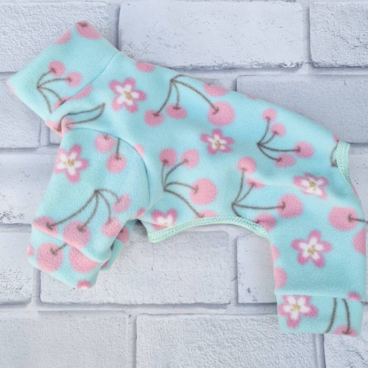 Waterproof Fleece Suit in Cherry Blossom Print Design Also Available as a Jumper  Tankie or Coat