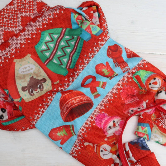 Christmas Jumper Design Suit in Lightweight Jersey Fabric Also Available as a Jumper or Tankie